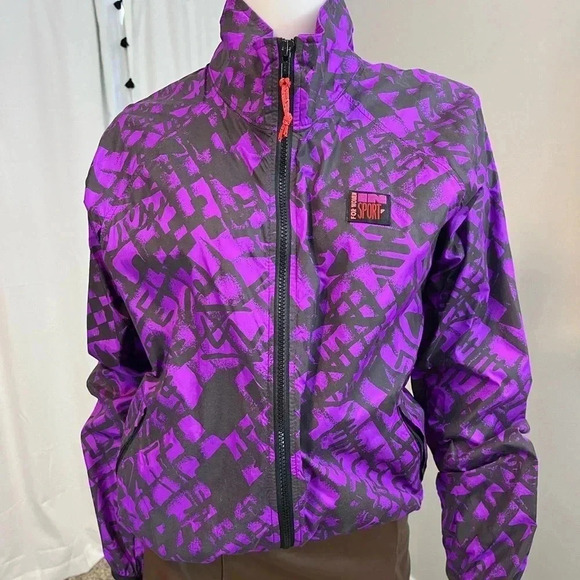 Illuminite sport for women vintage 90s windbreaker jacket full zip size small - Picture 14 of 16